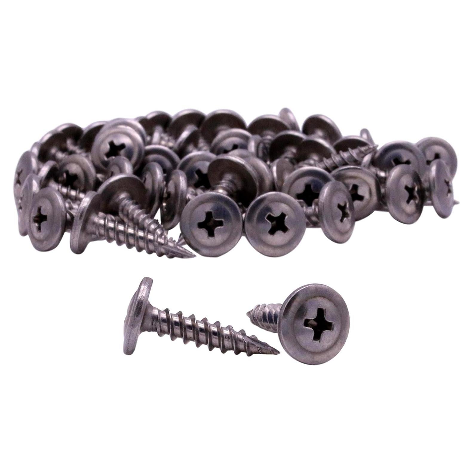 Tornillos para Deck U-Turn #8 x 19 mm Acero Inoxidable 100 Pcs