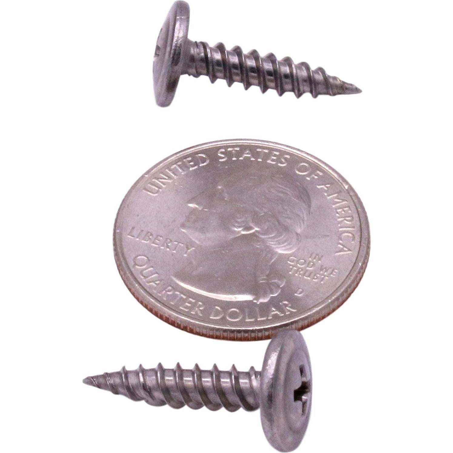 Tornillos para Deck U-Turn #8 x 19 mm Acero Inoxidable 100 Pcs