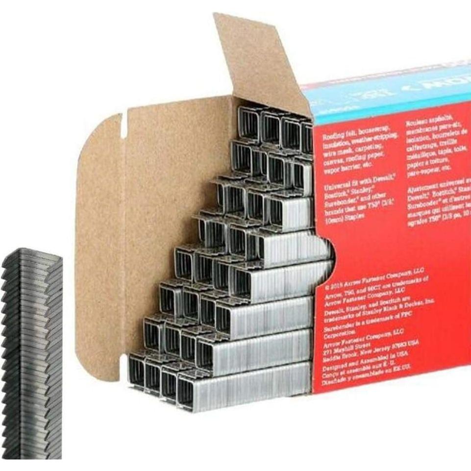 Grapas de Acero Galvanizado T50 10,000 unidades Arrow Fastener