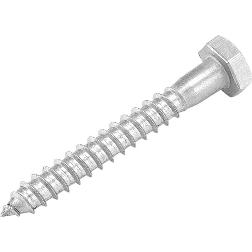 Tornillos de Anclaje Hexagonales QWORK 50 PCS 6.4x5.1 cm Acero Inoxidable