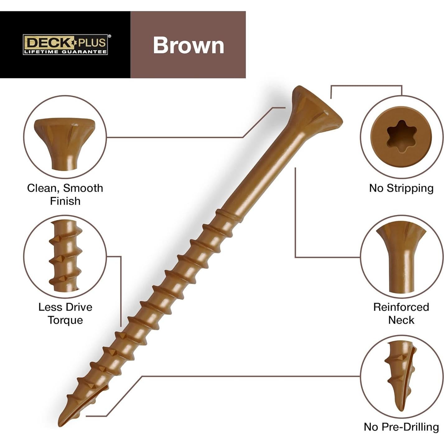 Tornillos de Madera para Exterior Hillman #10 x 8.89 cm, 55pcs