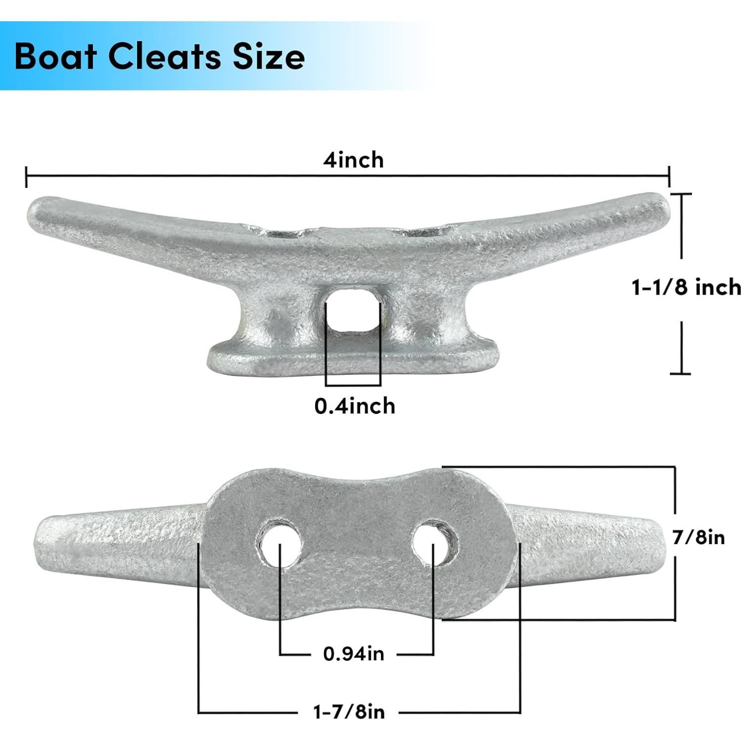 Cojinetes de muelle de 10 piezas BALAVA 4" galvanizados