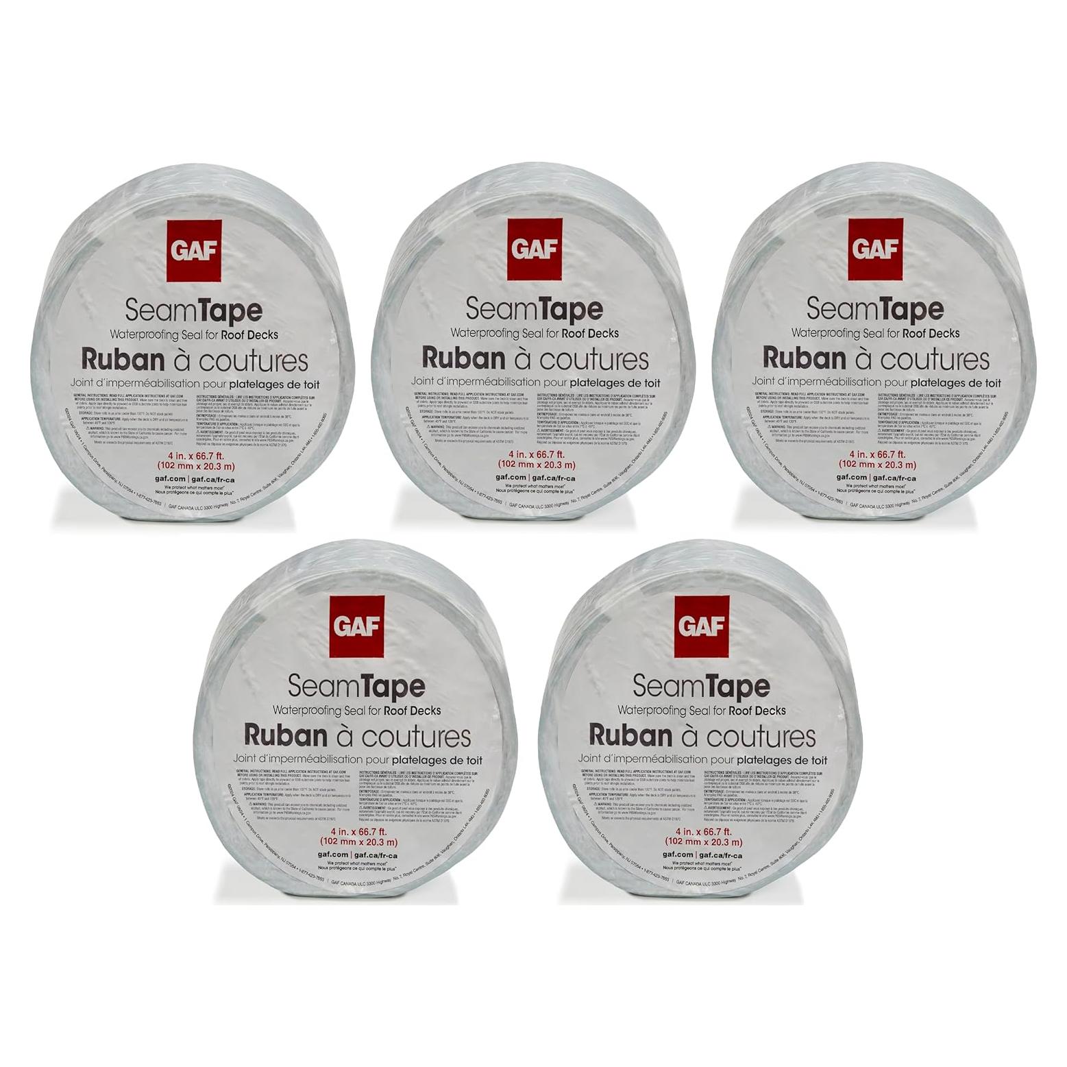 Cinta de Costura para Techo GAF 10 cm x 20 m - Impermeable