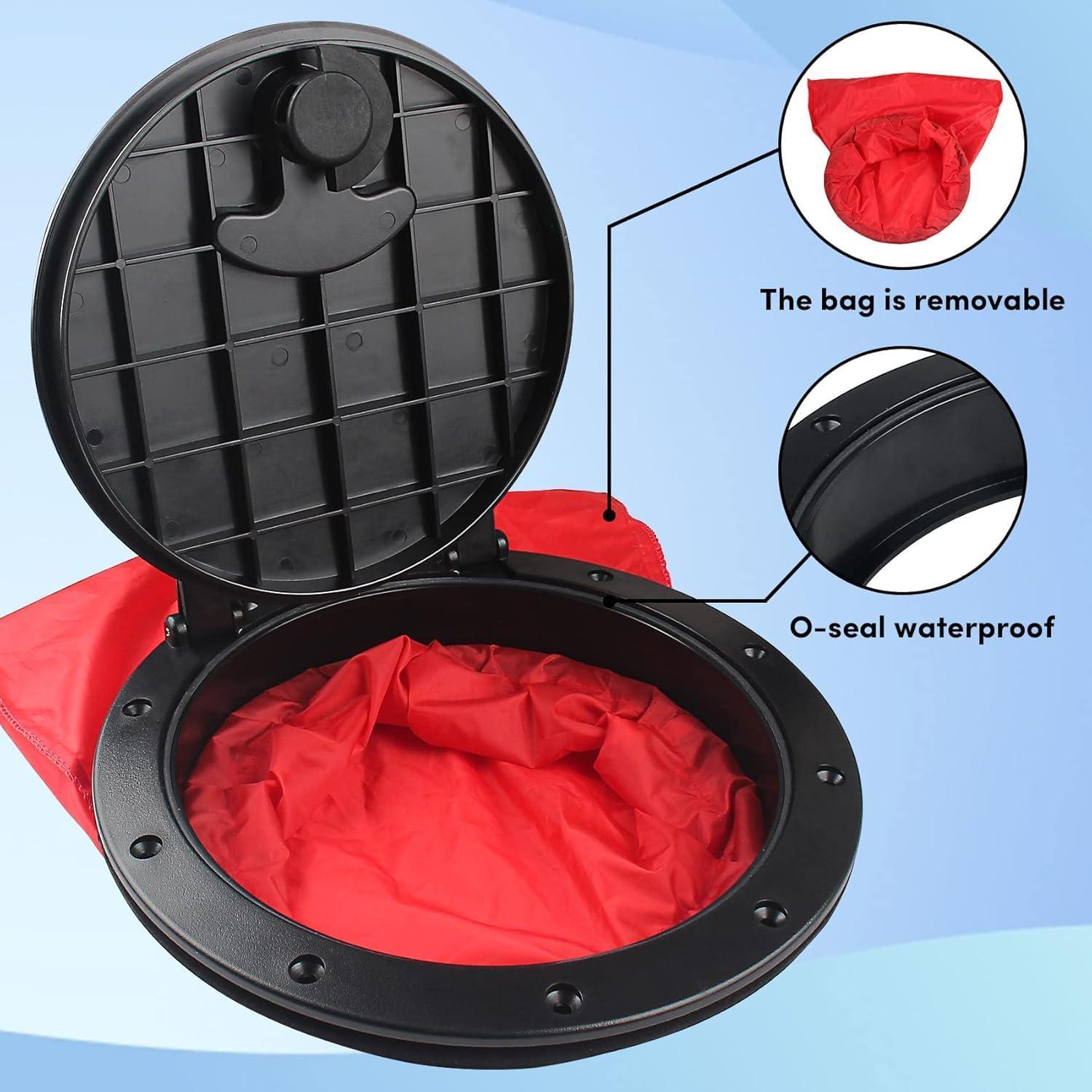 Kit de Placa de Cubierta para Kayak VEITHI 15.24 cm Negro