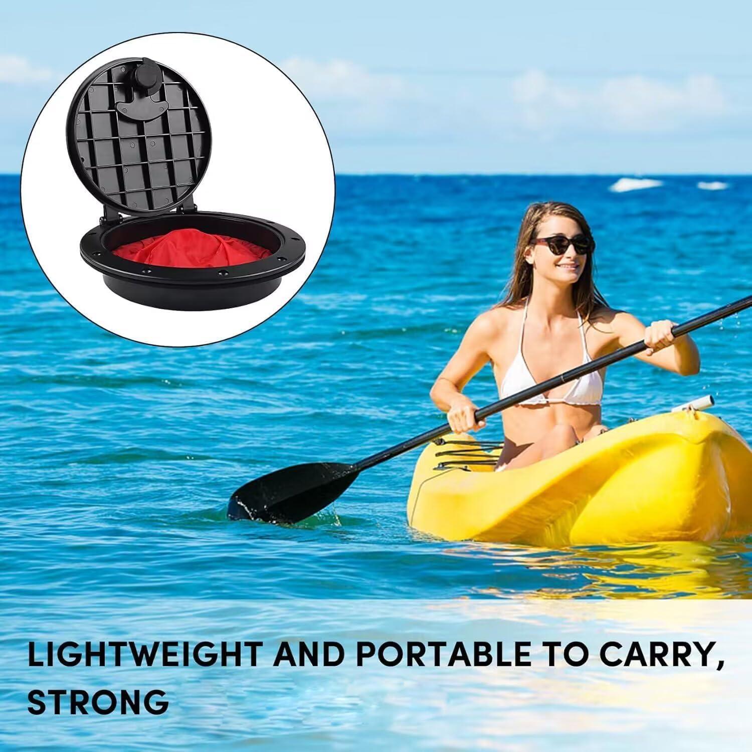 Kit de Placa de Cubierta para Kayak VEITHI 15.24 cm Negro