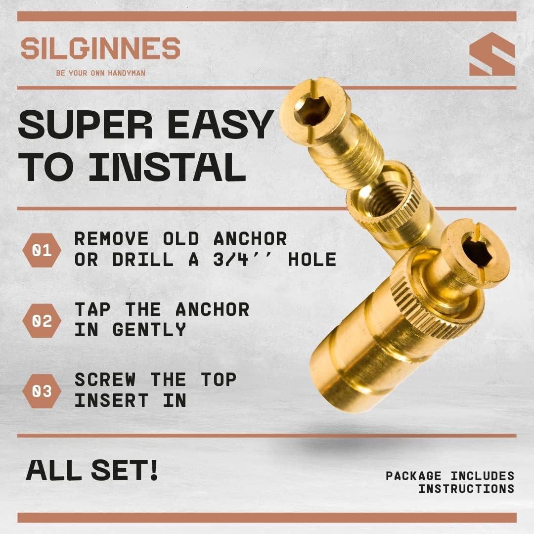 Anclajes de Cubierta de Piscina Silginnes 20 Piezas Universal