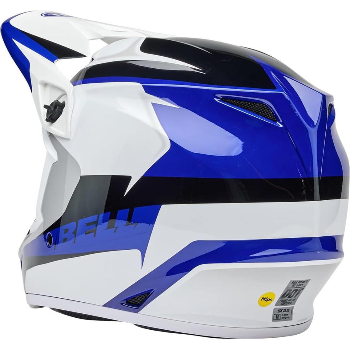 Casco de Motocross BELL MX-9 MIPS Azul/Blanco Mediano