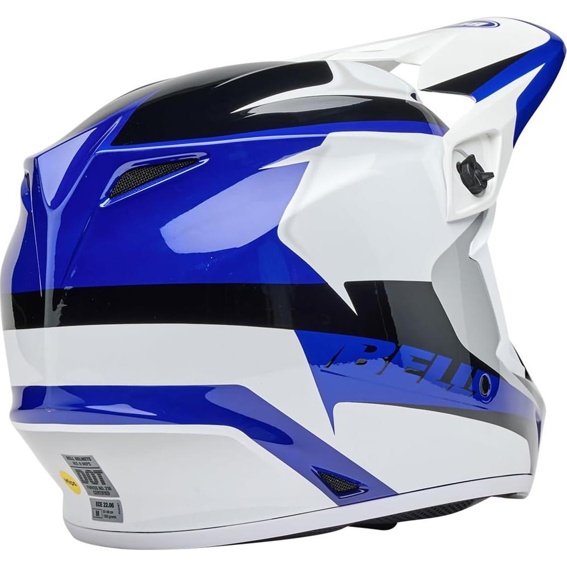 Casco de Motocross BELL MX-9 MIPS Azul/Blanco Mediano