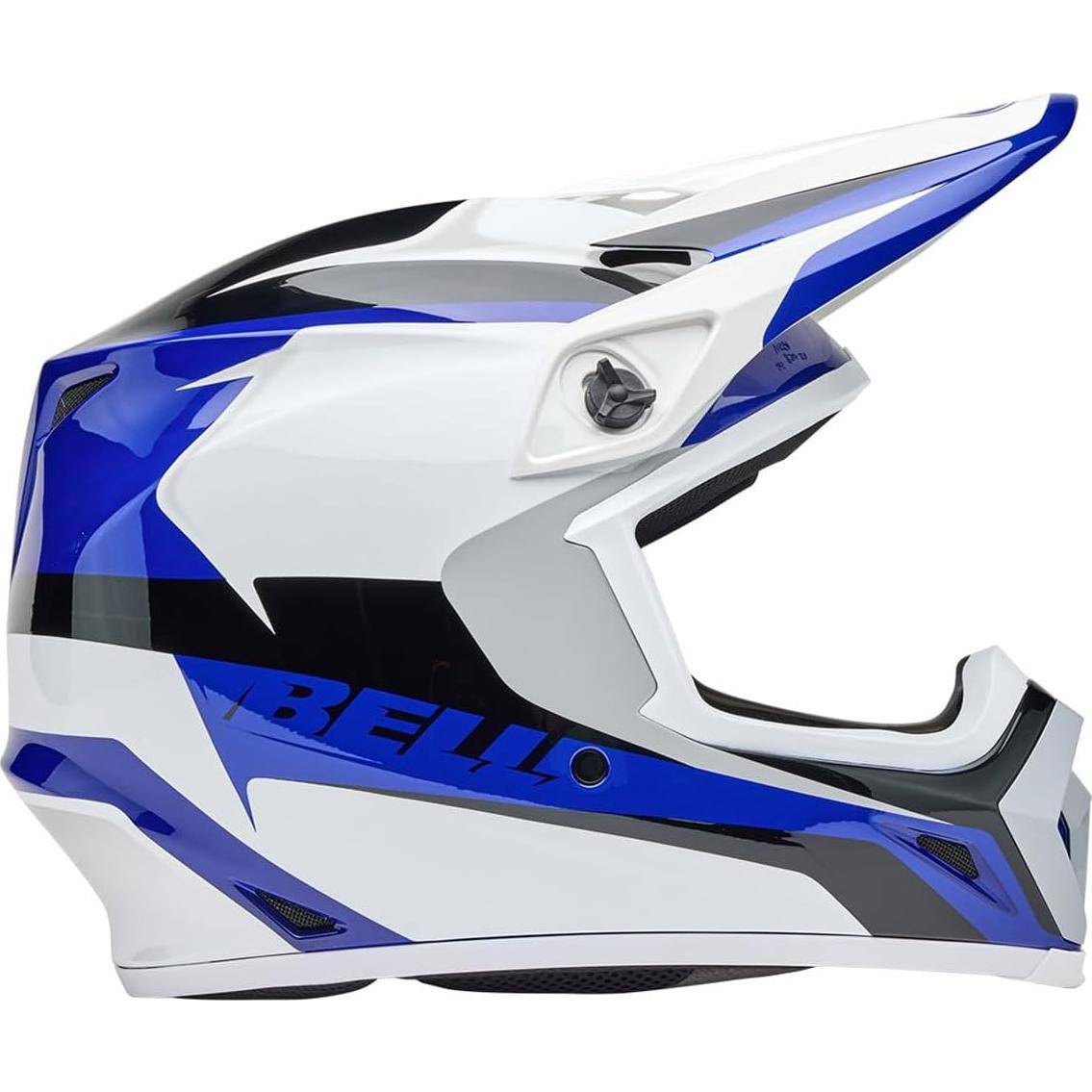 Casco de Motocross BELL MX-9 MIPS Azul/Blanco Mediano