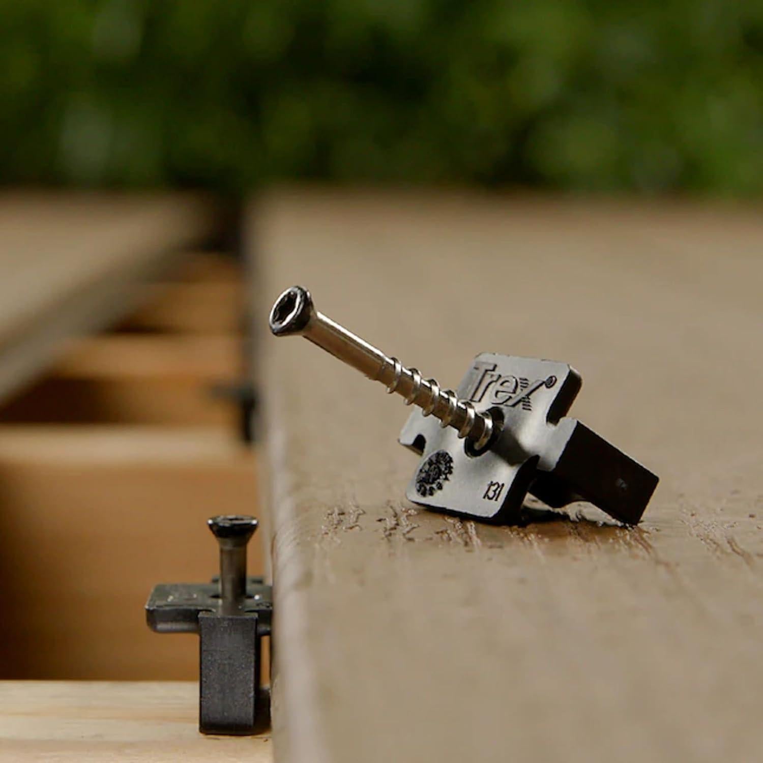 Sujetadores de Plástico TREX Hideaway con Tornillos - Caja de 90