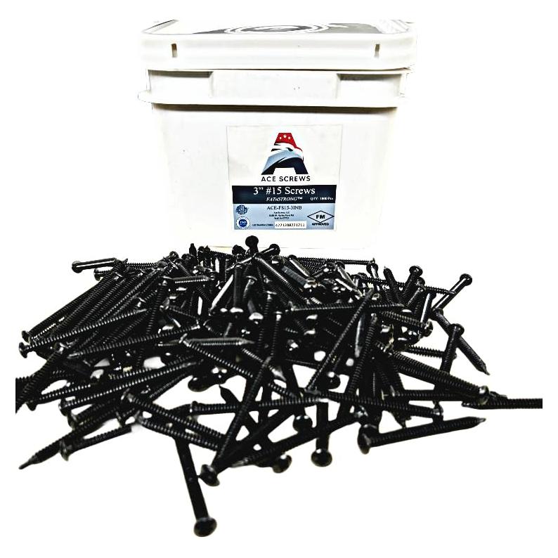 Tornillos Ace #15 76.2 mm (1000 pcs) Autoperforantes para Techos