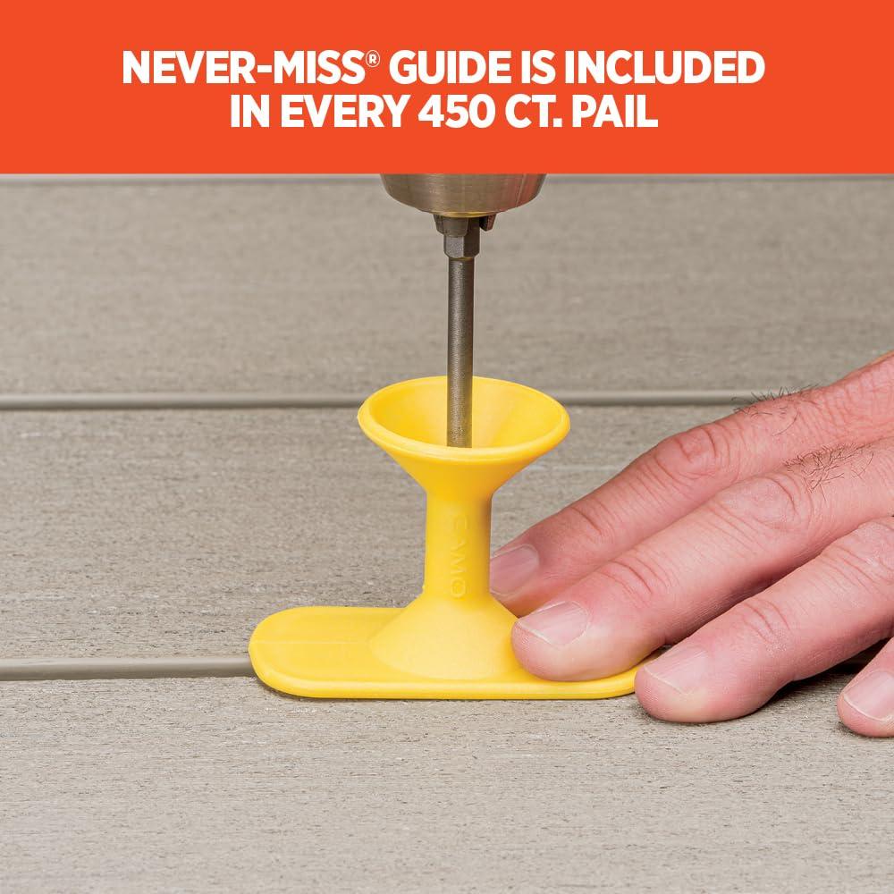 CAMO Wedge Clip Metal 410SS Hidden Deck Fasteners (90CT)