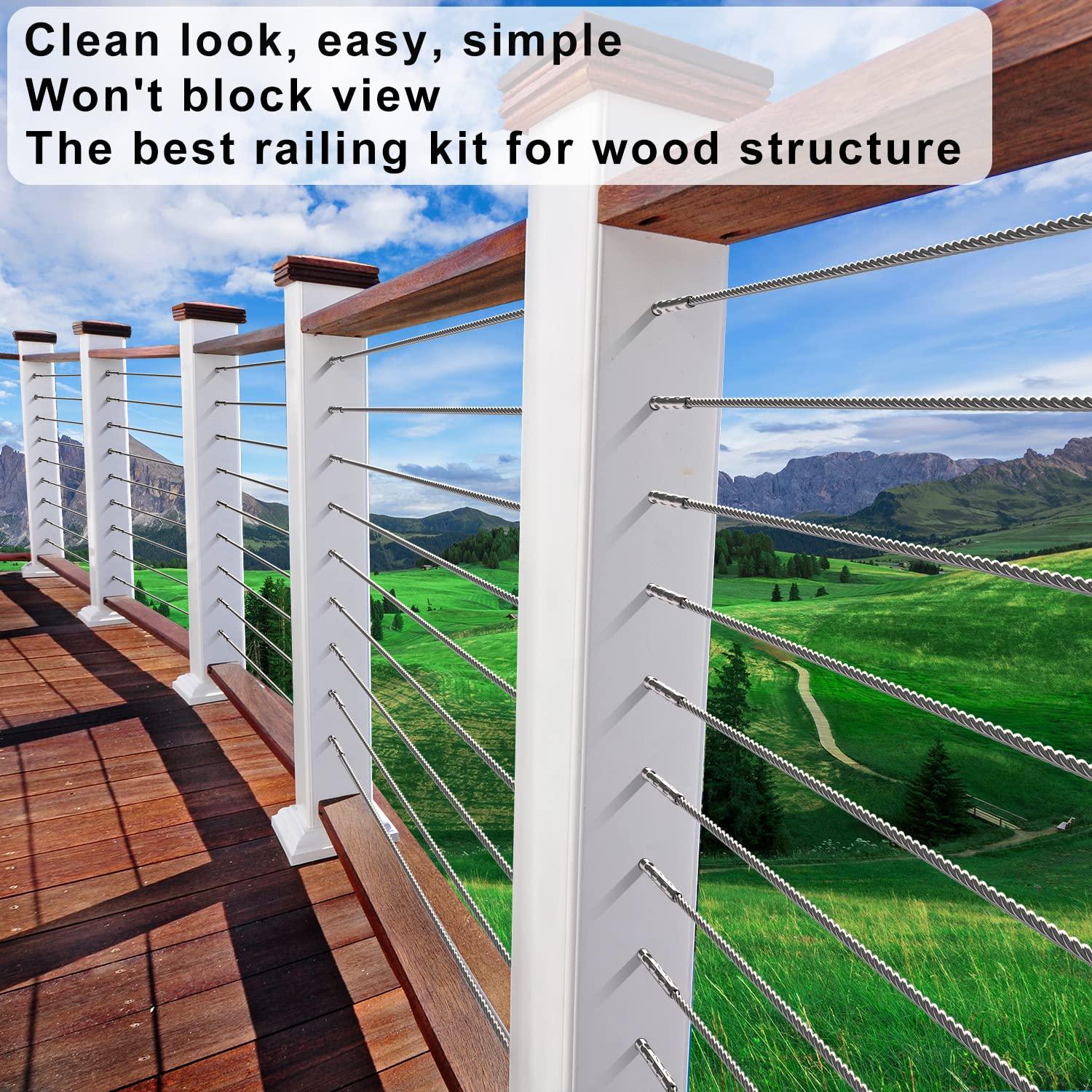 Tornillos de Swage Acero T316 Mate DN 60 para Barandilla de Cable