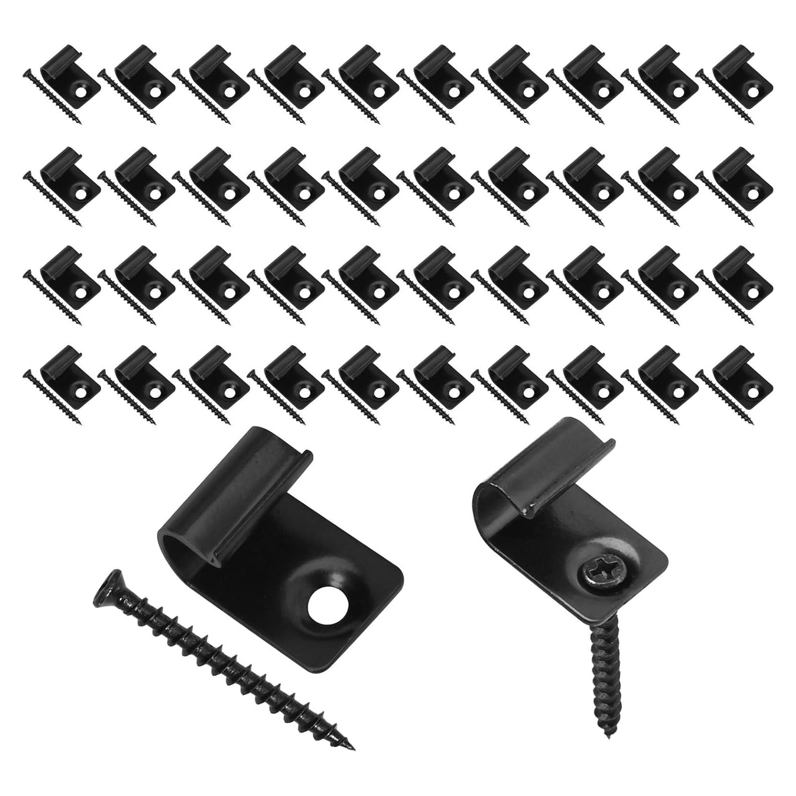 Clips de Decking Inoxidable DUZFOREI 40 Unidades para Compuesto