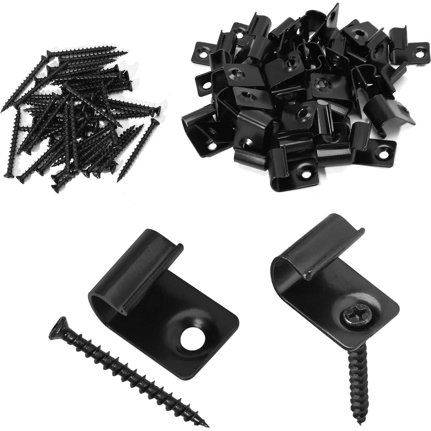 Clips de Decking Inoxidable DUZFOREI 40 Unidades para Compuesto