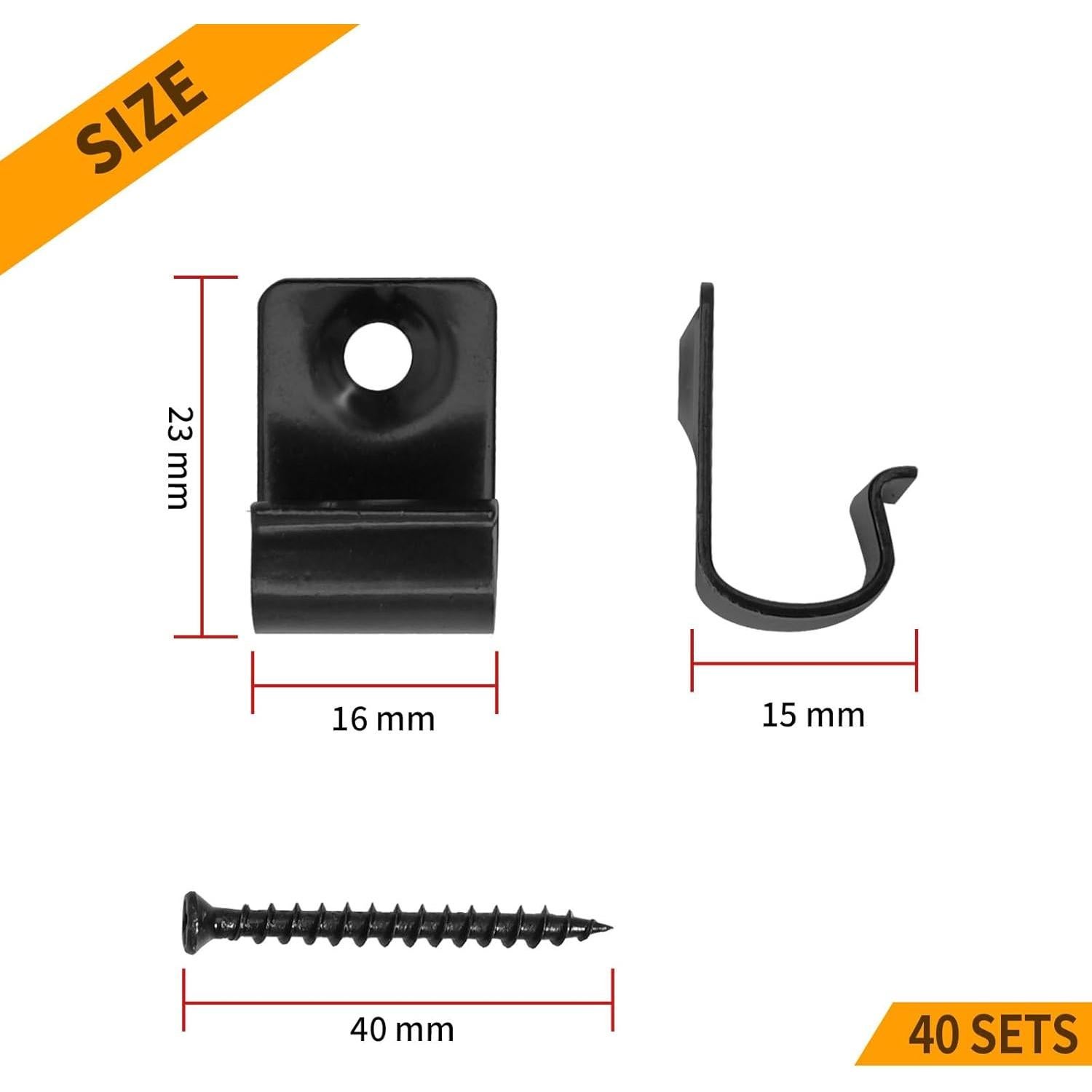 Clips de Decking Inoxidable DUZFOREI 40 Unidades para Compuesto