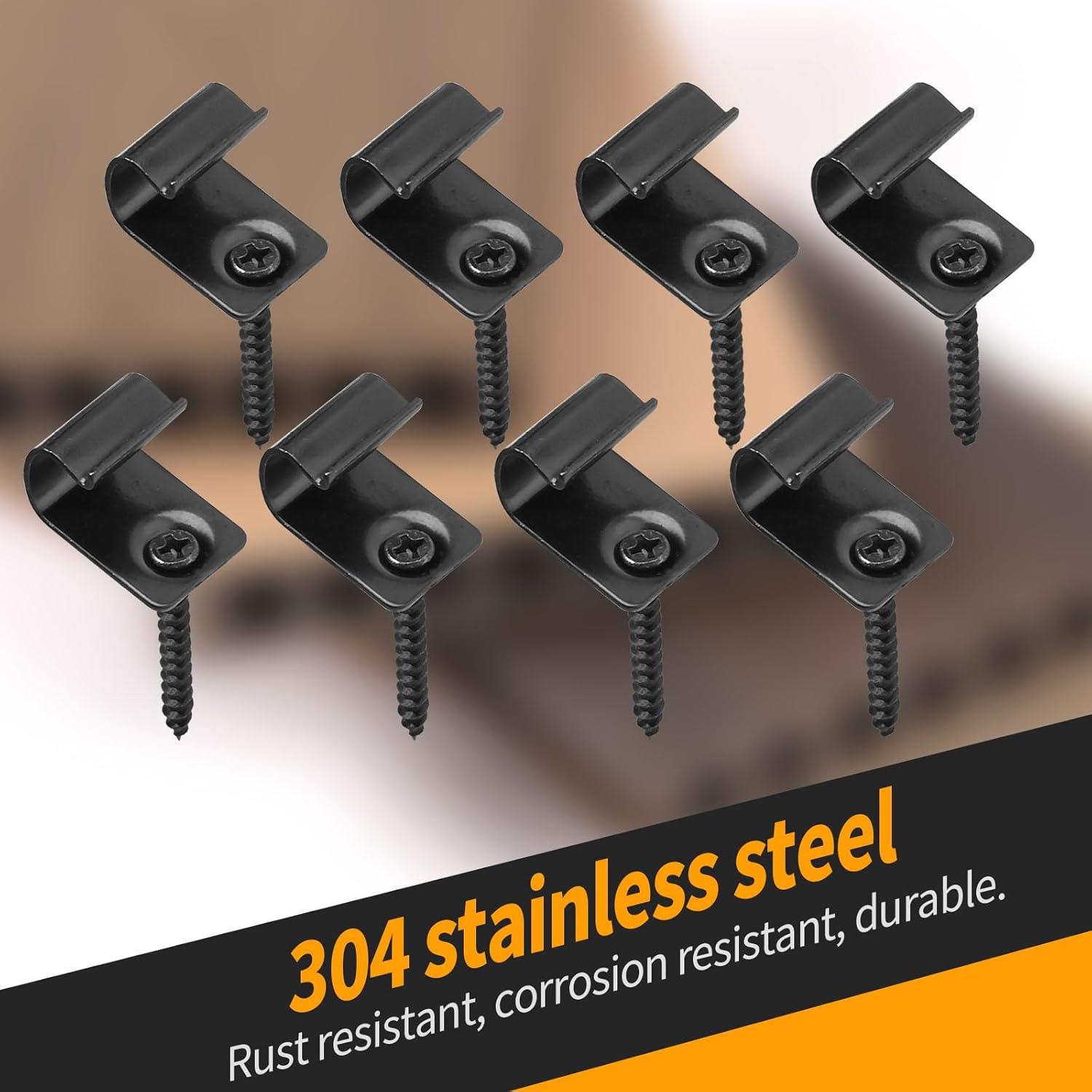 Clips de Decking Inoxidable DUZFOREI 40 Unidades para Compuesto