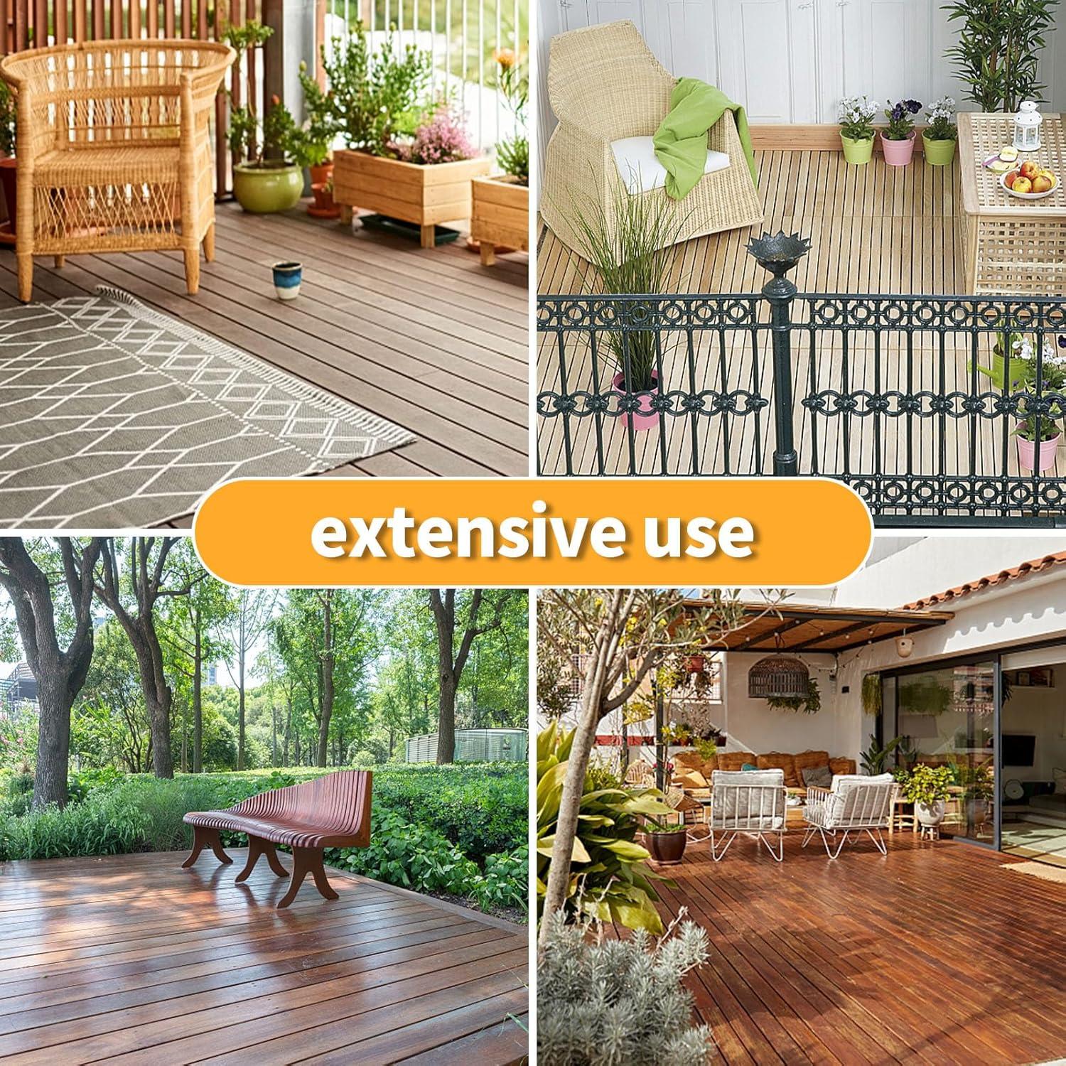 Clips de Decking Inoxidable DUZFOREI 40 Unidades para Compuesto