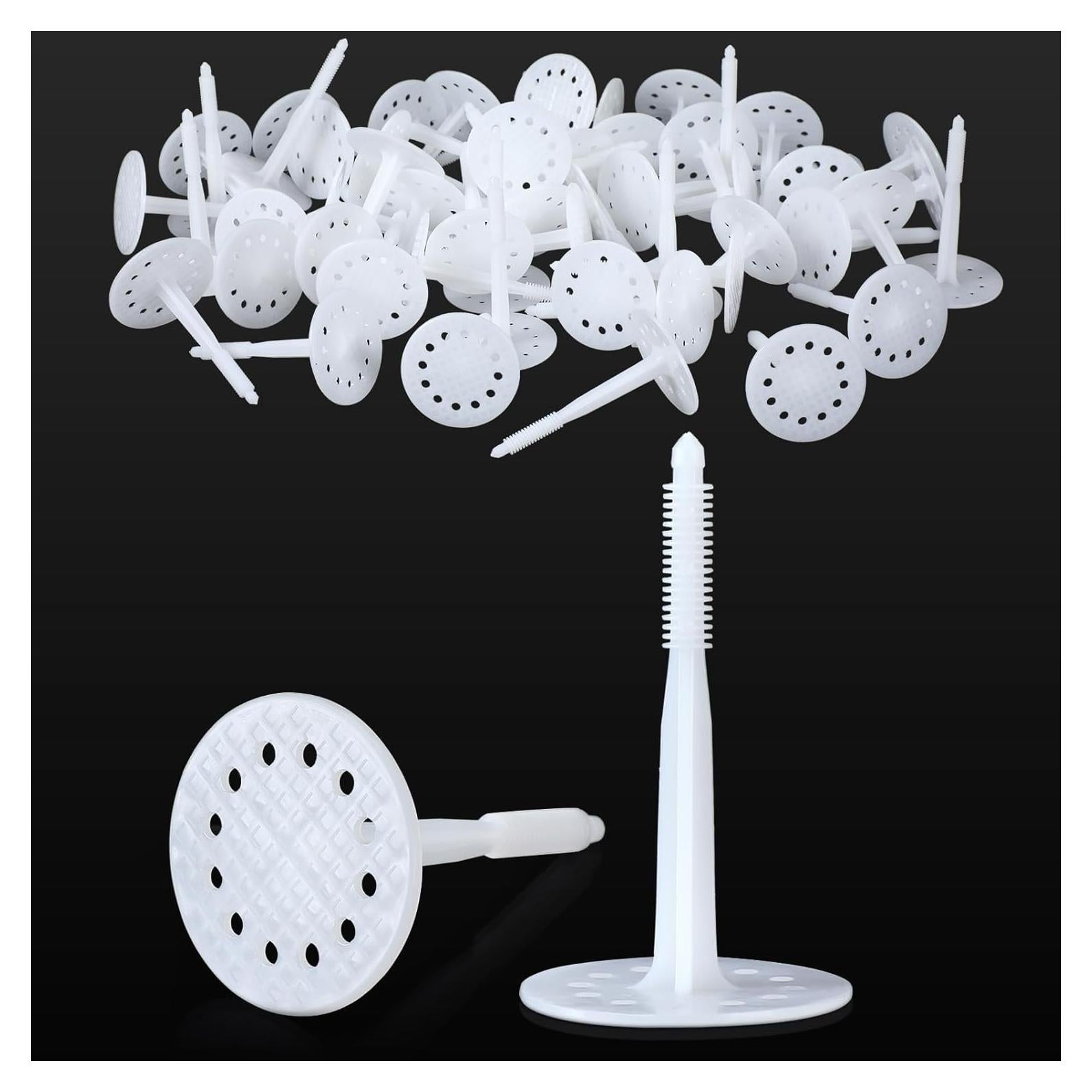 250 Sujetadores de Aislamiento Plástico Wonderjune 10cm