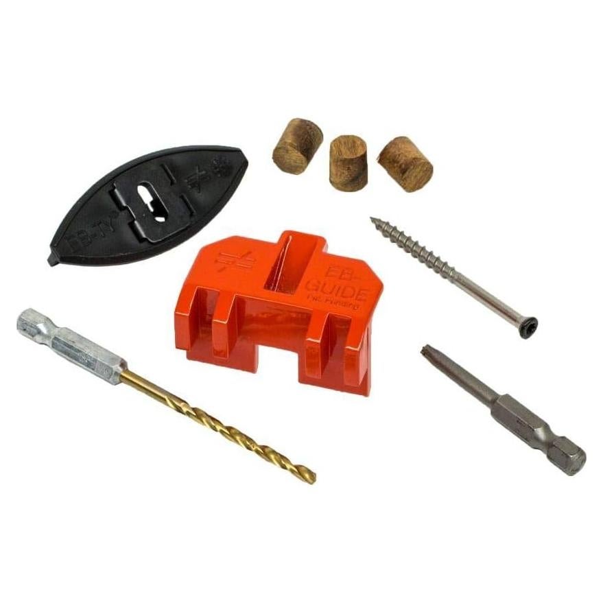Simpson Strong-Tie EB332WDR175 EB-TY EB332W Premium Hidden Deck Fastener w/ 2-1/4 in. Type 305 Screws (175-Qty)