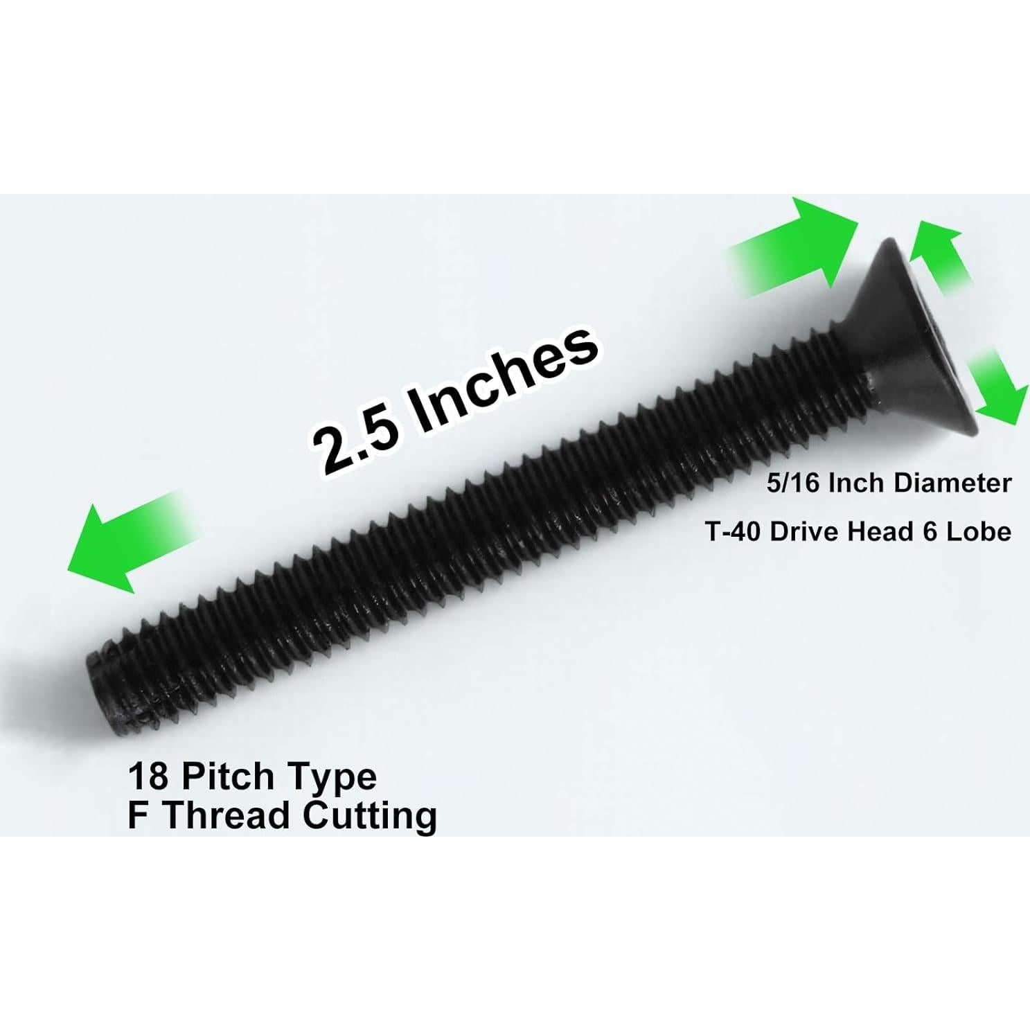 Tornillos Autoperforantes CNQLIS 6.35 x 63.5 mm - 100 Unidades