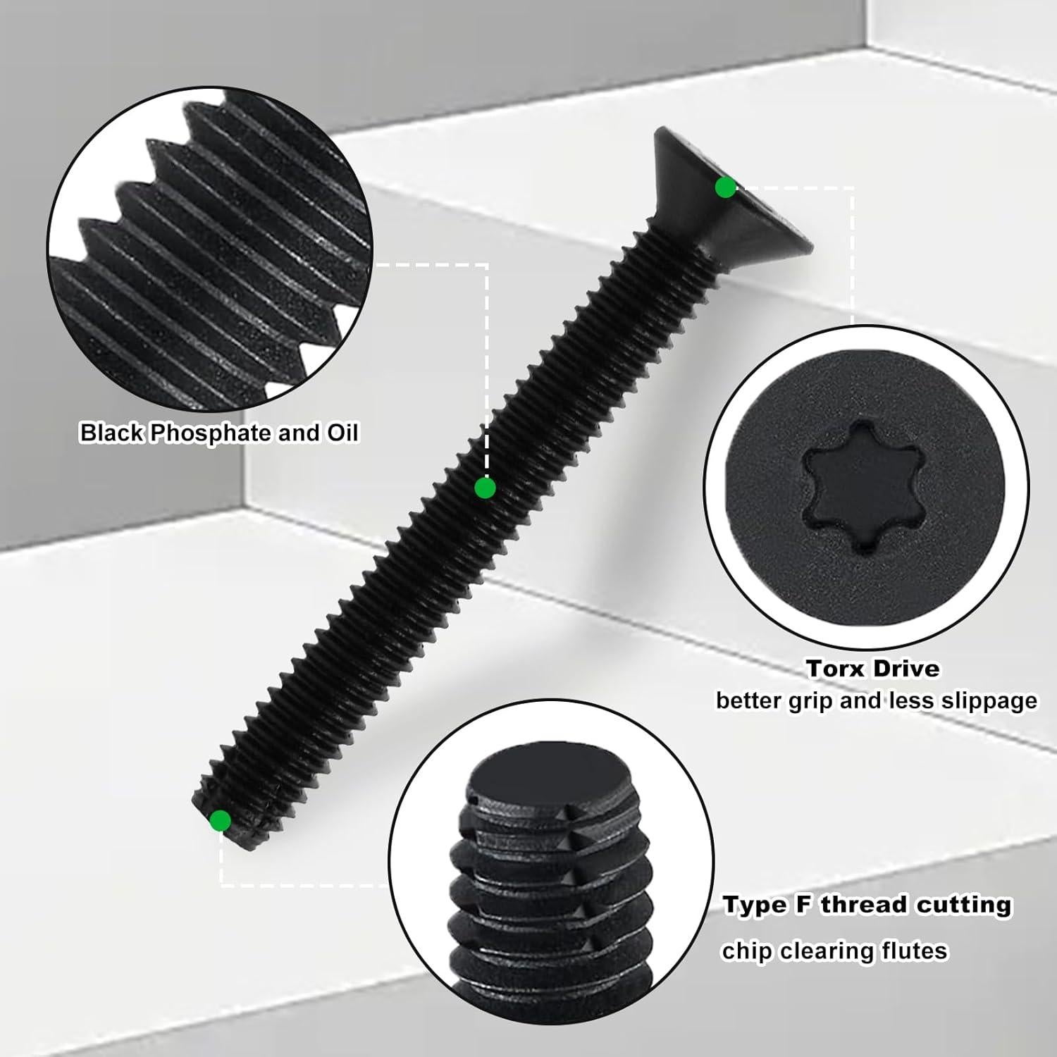 Tornillos Autoperforantes CNQLIS 6.35 x 63.5 mm - 100 Unidades