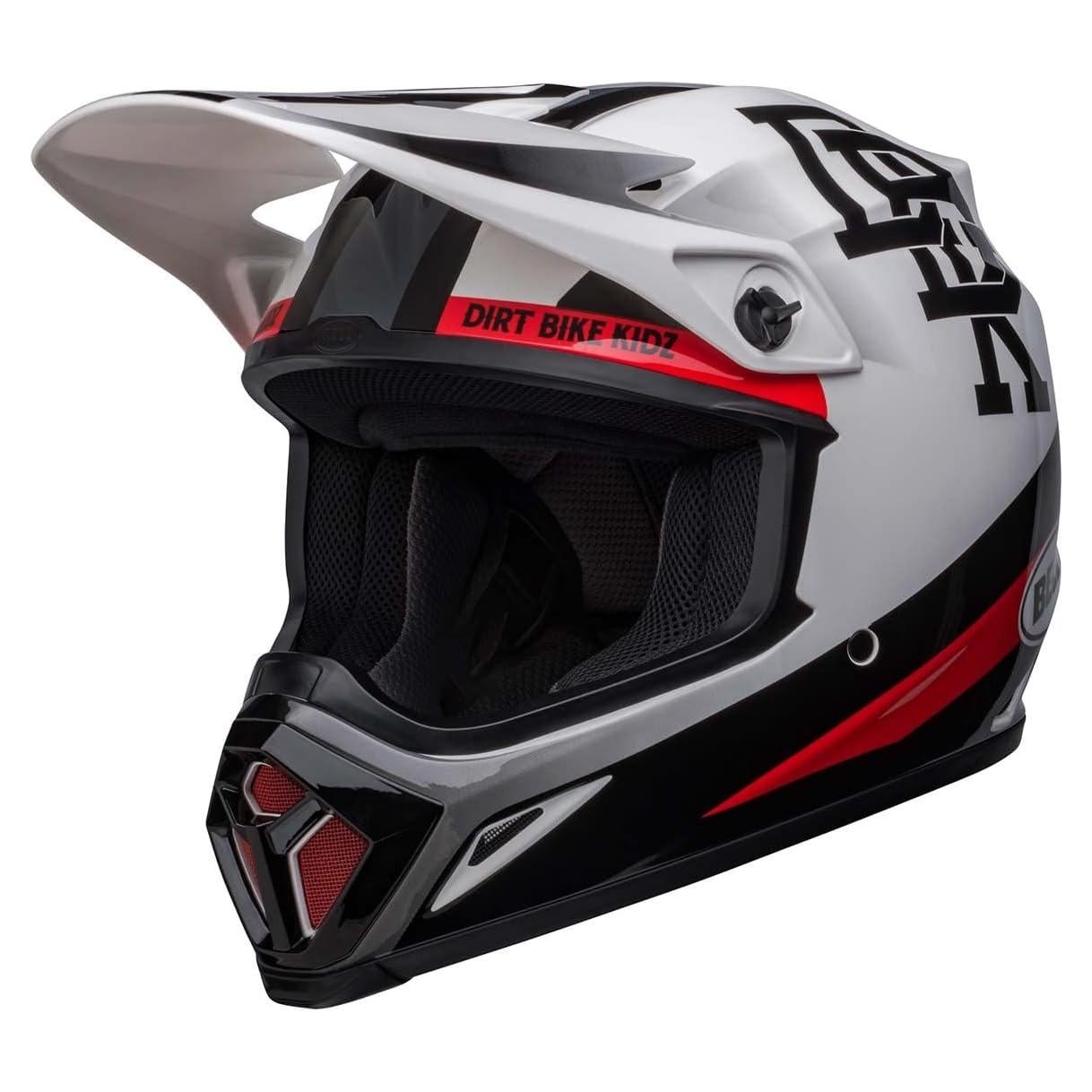 Casco de Motocross BELL MX-9 MIPS Blanco/Negro Pequeño