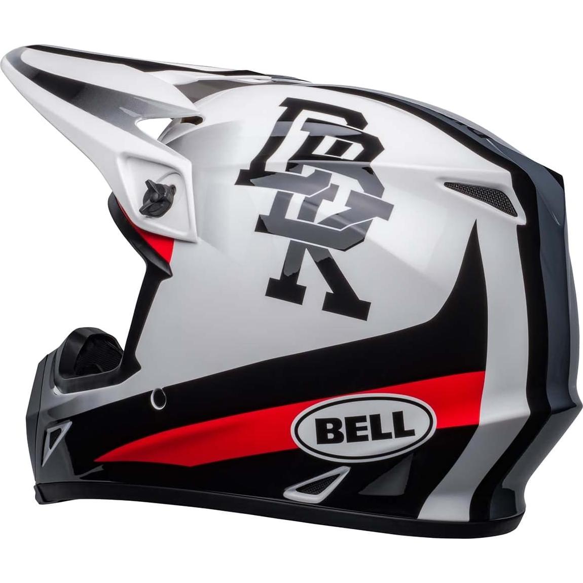 Casco de Motocross BELL MX-9 MIPS Blanco/Negro Pequeño