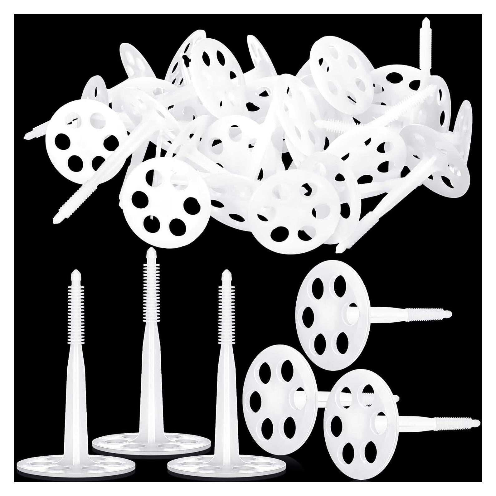 100 Sujetadores de Aislamiento Plástico Wonderjune 10 cm