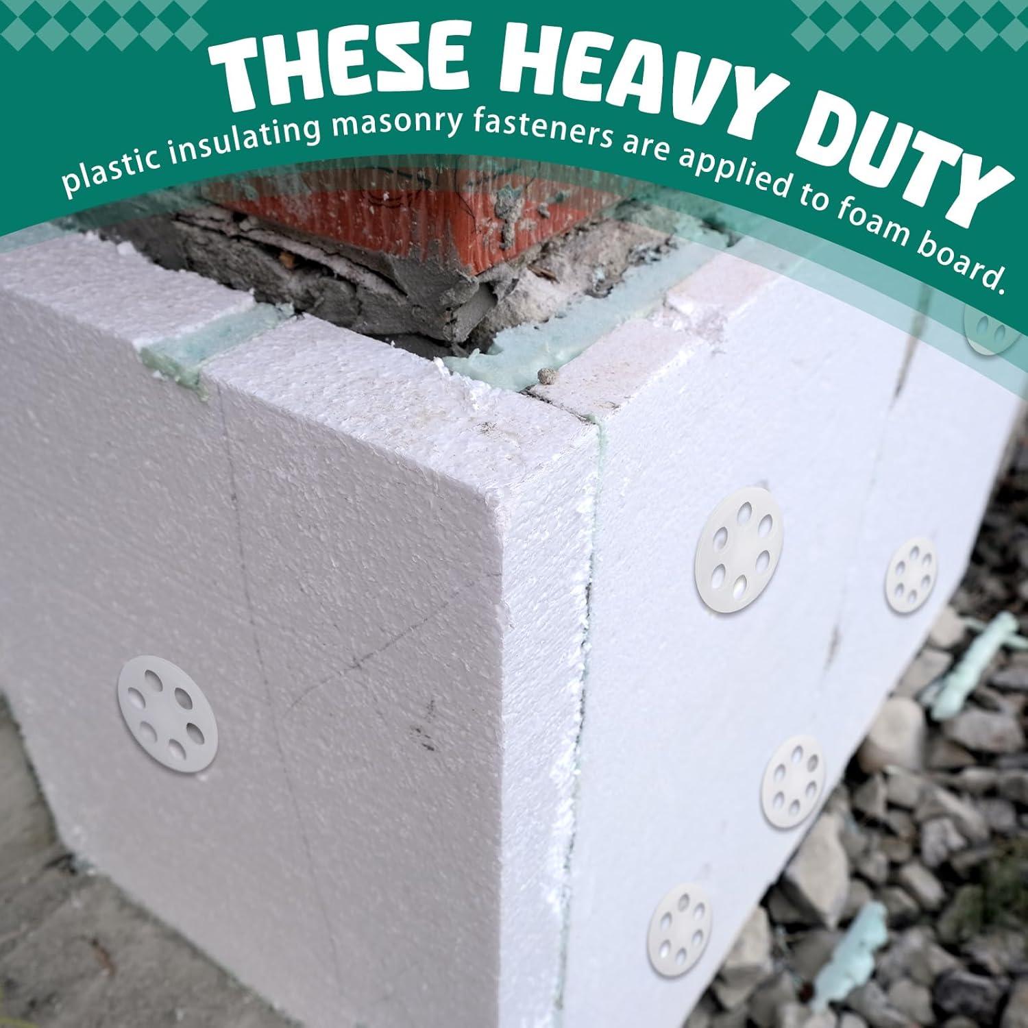 100 Sujetadores de Aislamiento Plástico Wonderjune 10 cm