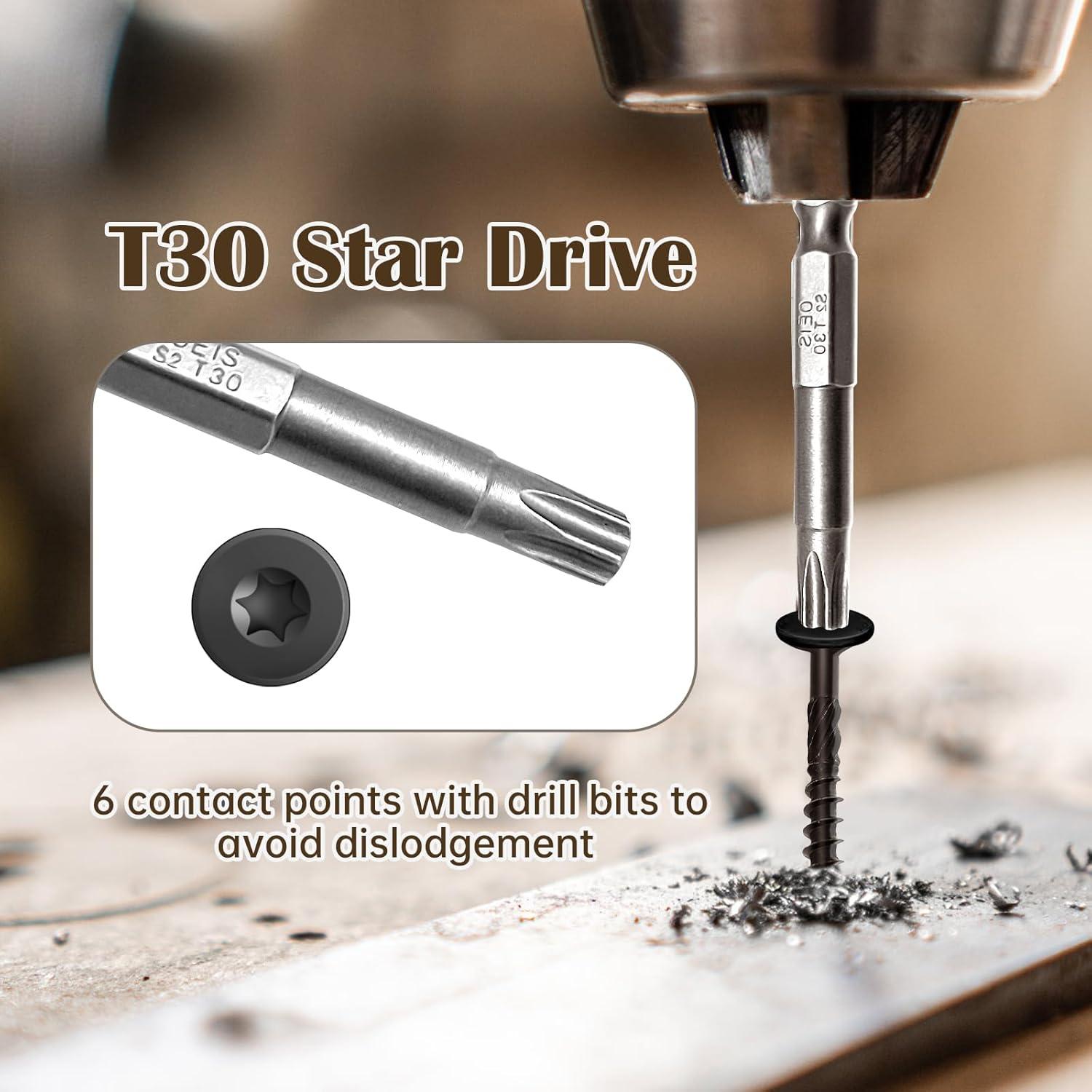 Tornillos de Deck SHANCAI 15.24 cm 300 Pcs Alta Resistencia