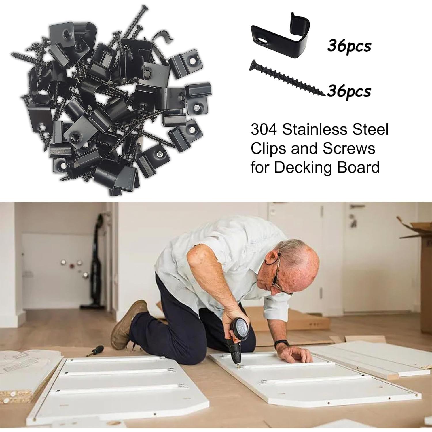 Clips de Inicio Universales itechpanda para Deck - 36 Pcs Acero Inoxidable