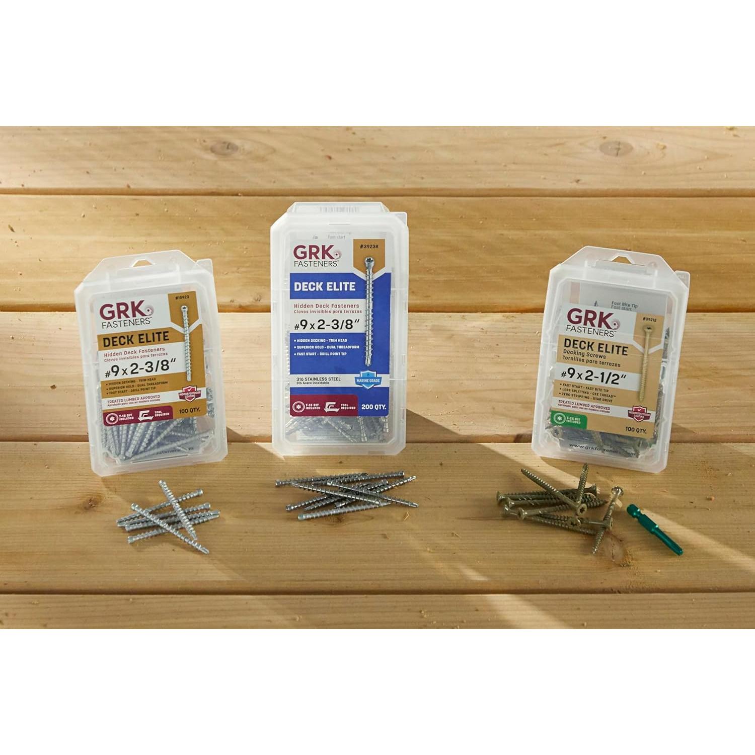 Paquete Herramienta AnglePro 43126 + 100 Tornillos GRK 43127