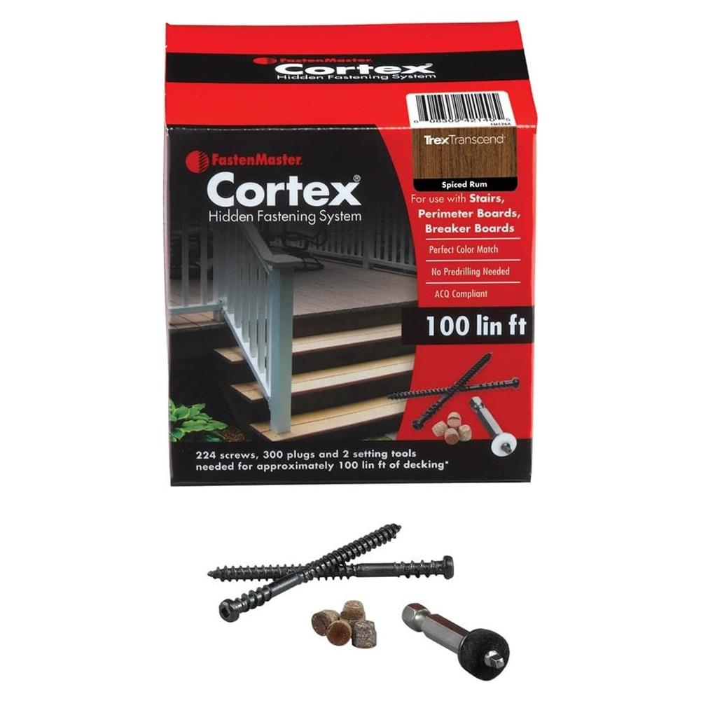 Sujetadores Ocultos FastenMaster Cortex para Decking Trex 100 Piezas