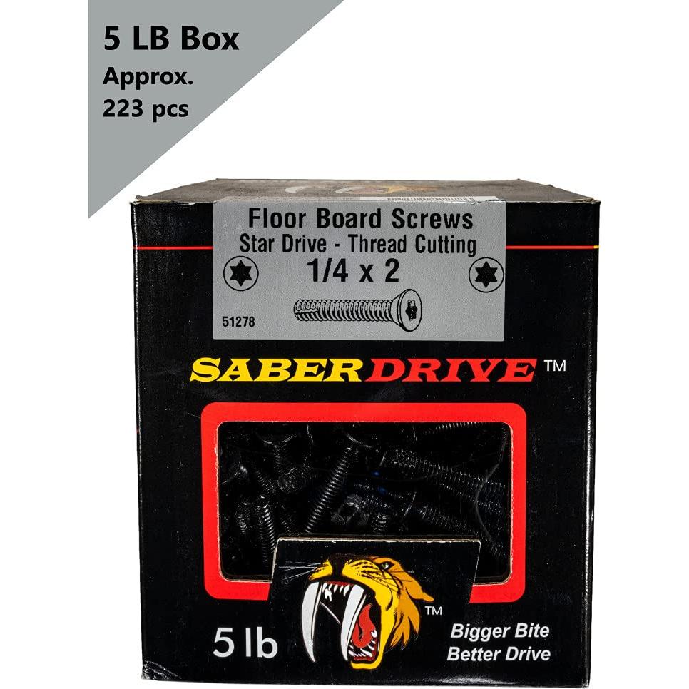 Tornillos autorroscantes Saberdrive 5lb 5/16" x 6.35cm para remolque