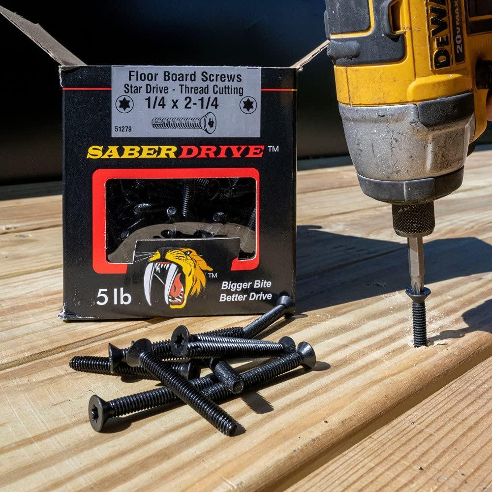 Tornillos autorroscantes Saberdrive 5lb 5/16" x 6.35cm para remolque