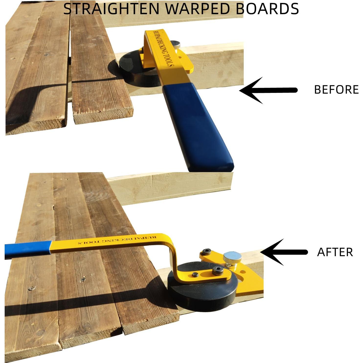 Herramienta de Enderezado de Deck RUIPAI - Acero 8mm, Ergonómica
