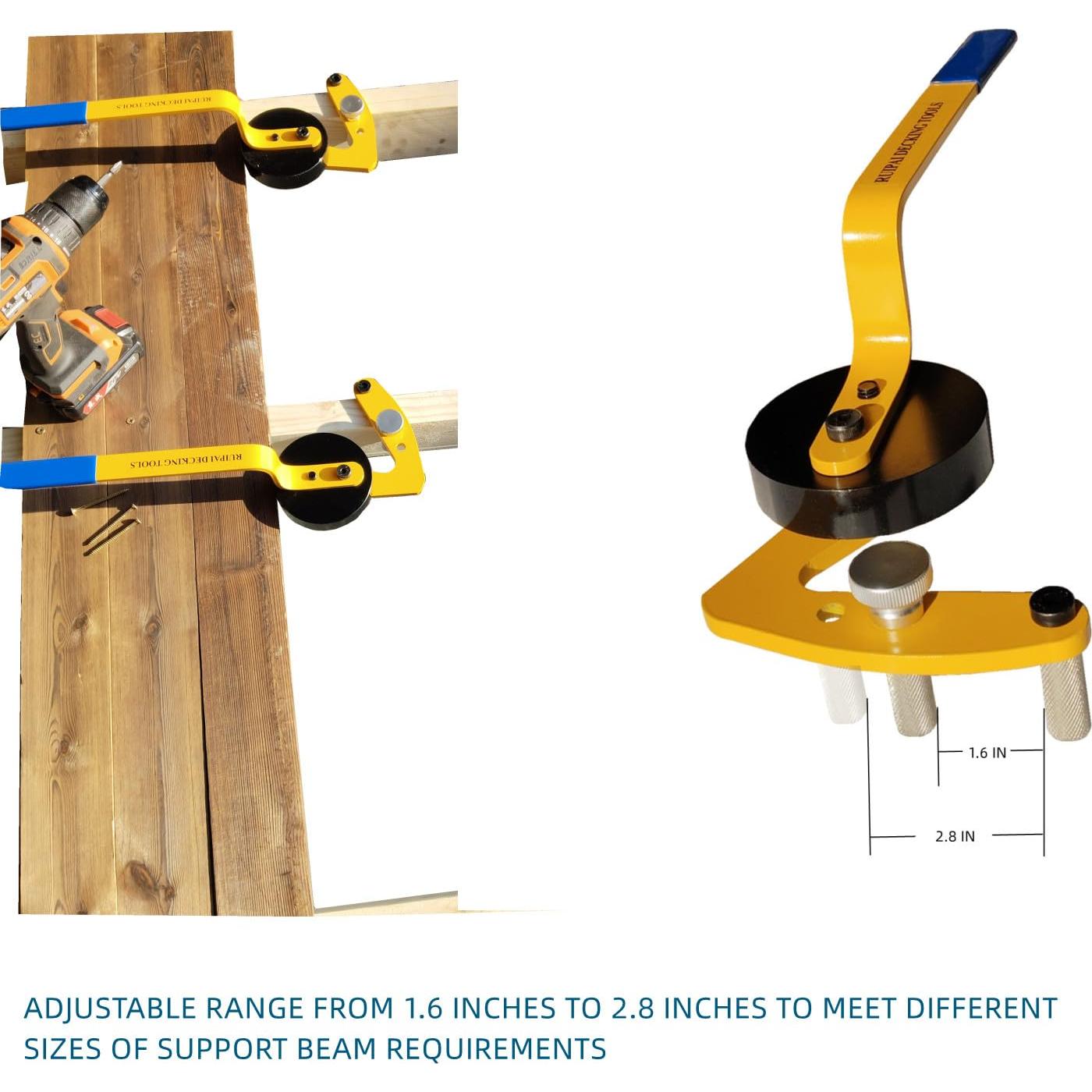 Herramienta de Enderezado de Deck RUIPAI - Acero 8mm, Ergonómica