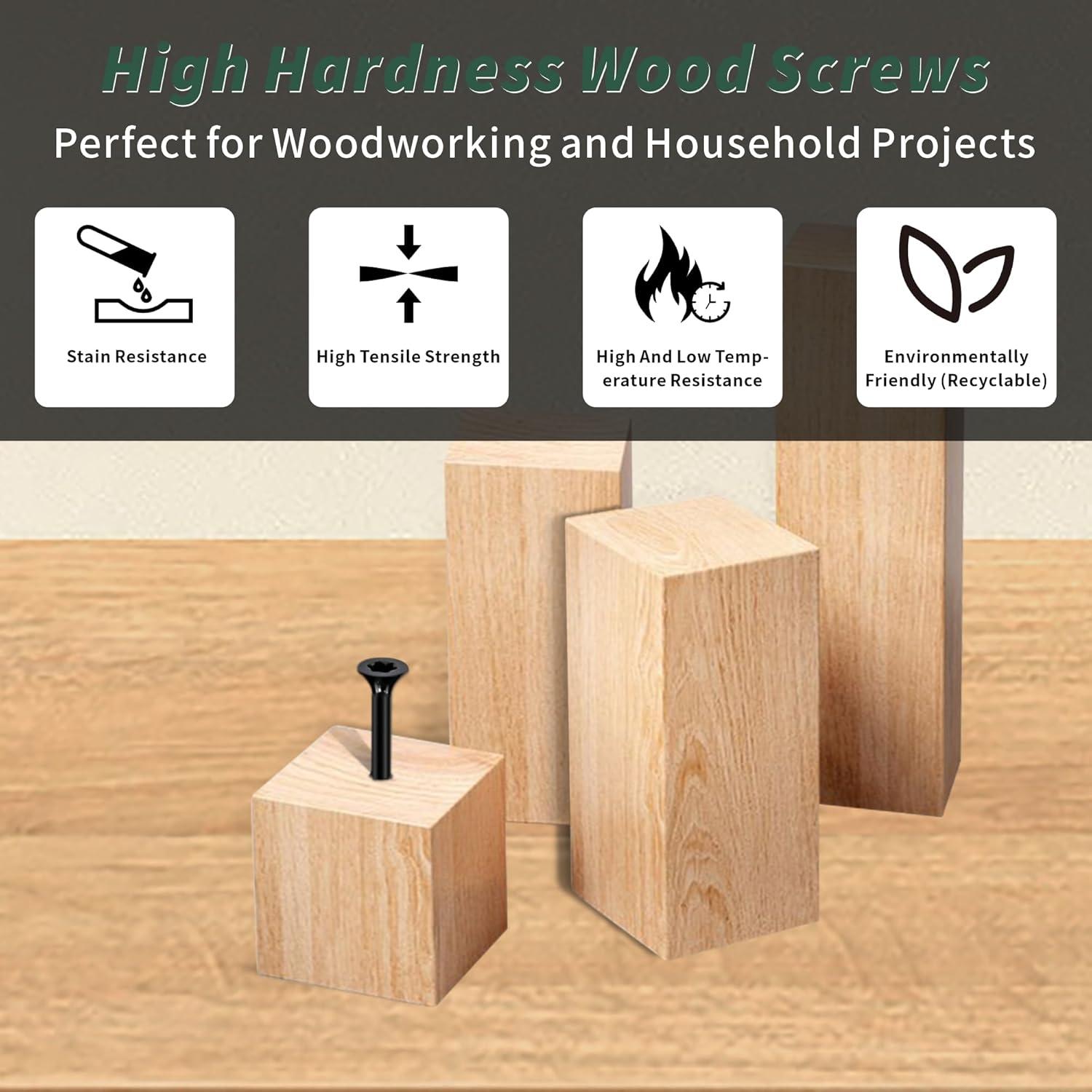 Tornillos para Deck Torx #9 x 57 mm Negro 50 Pcs Deckmate