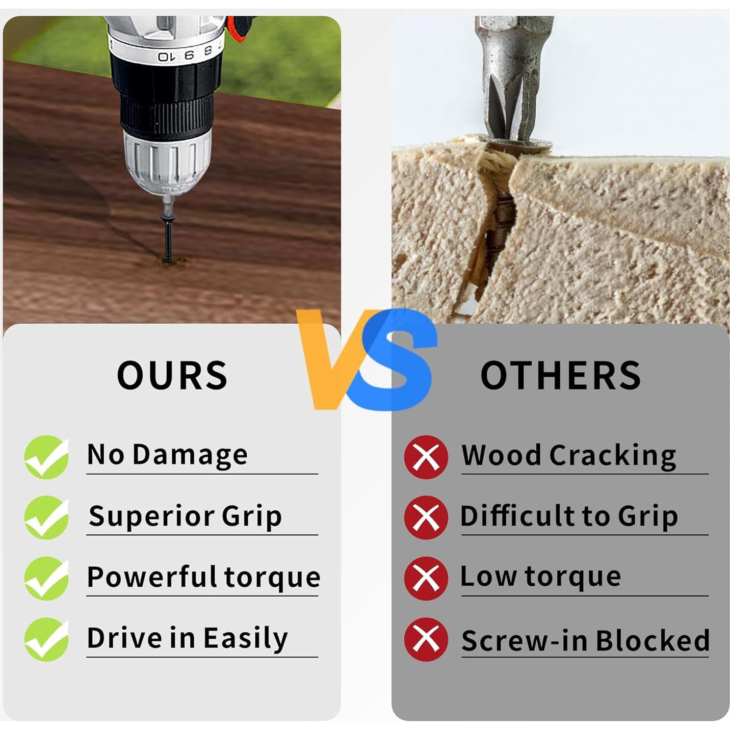 Tornillos para Deck Torx #9 x 57 mm Negro 50 Pcs Deckmate