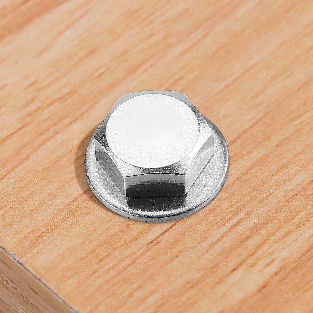 20 Tornillos Hexagonales Acero Inoxidable 304 1/4 x 25mm con Arandelas