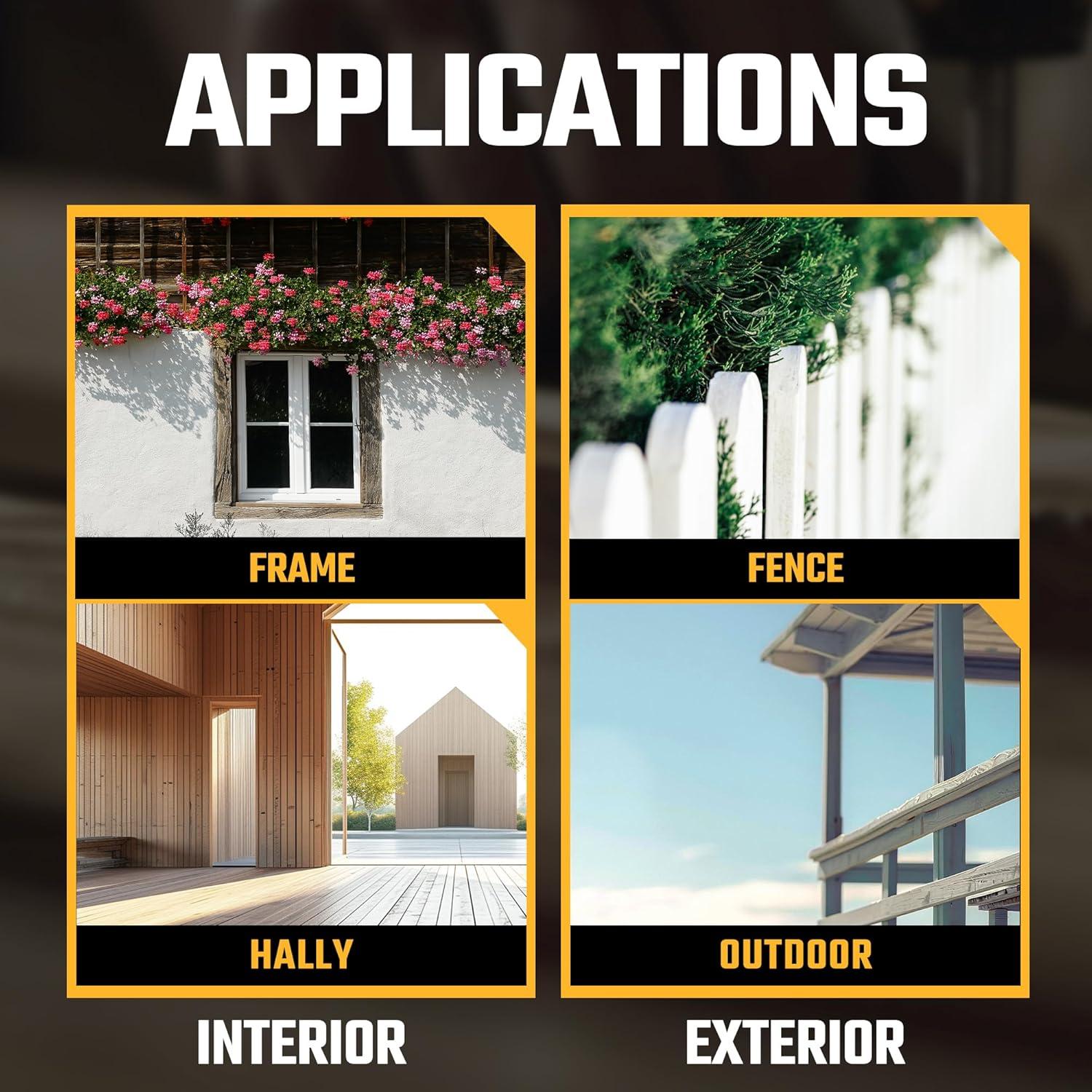 Tornillos de Acabado Compuestos FastenMon 304, 150pcs, 6.35x63.5mm