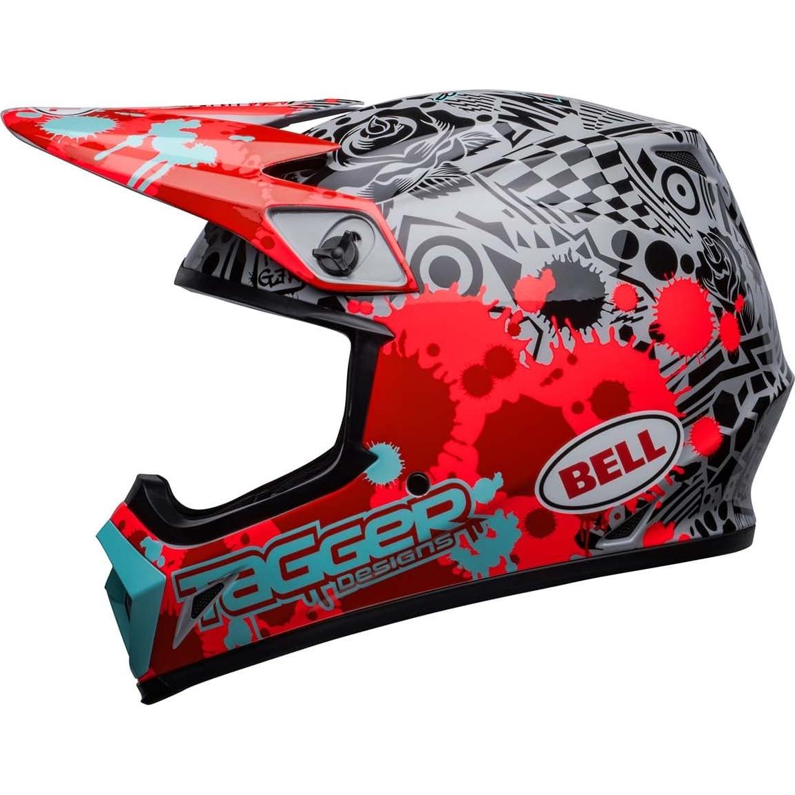 Casco de Motocross BELL MX-9 MIPS Rojo Brillante Mediano
