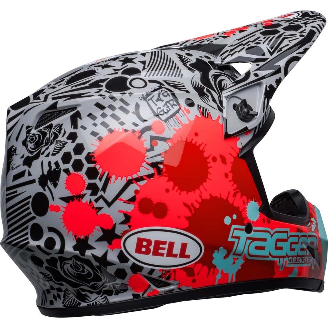 Casco de Motocross BELL MX-9 MIPS Rojo Brillante Mediano