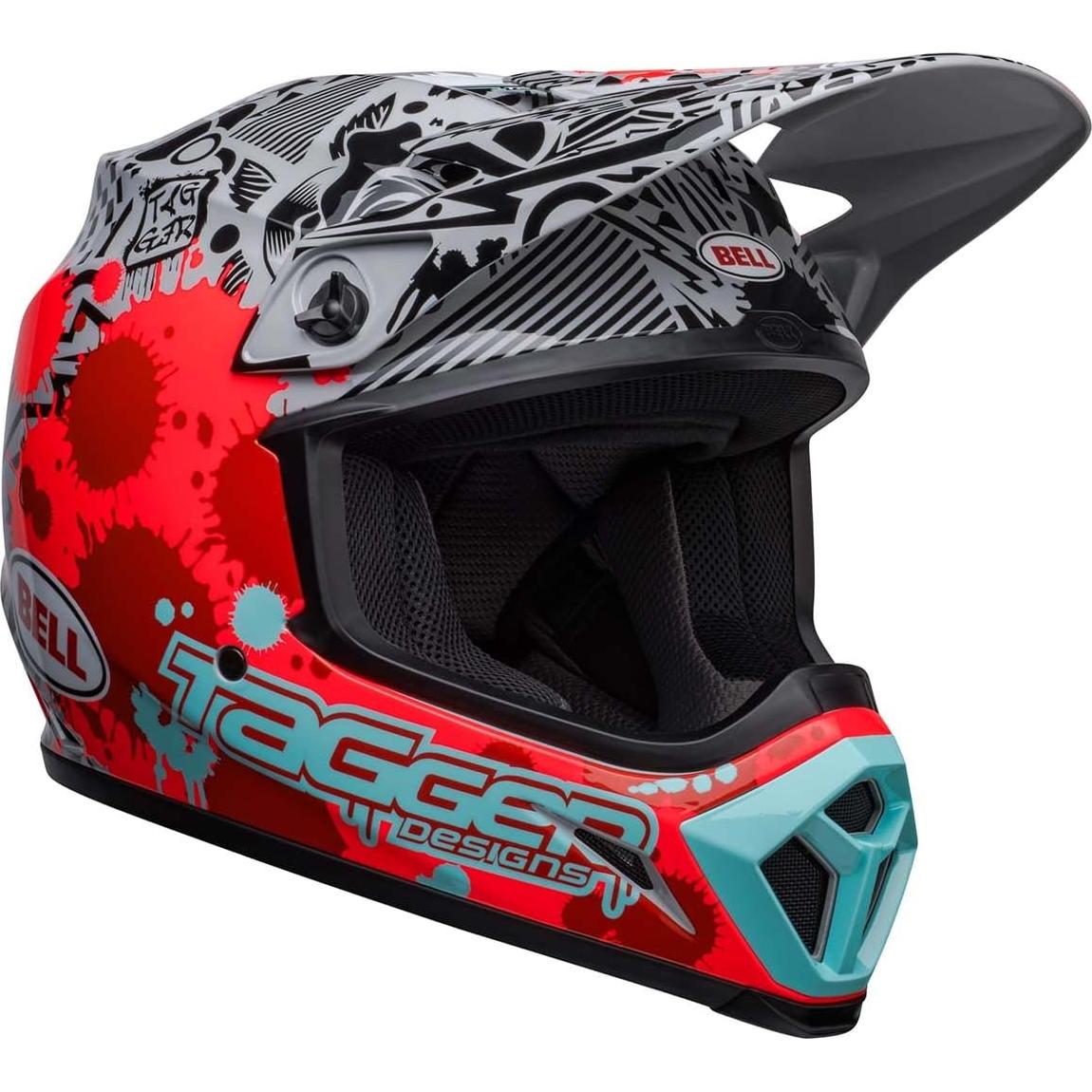 Casco de Motocross BELL MX-9 MIPS Rojo Brillante Mediano