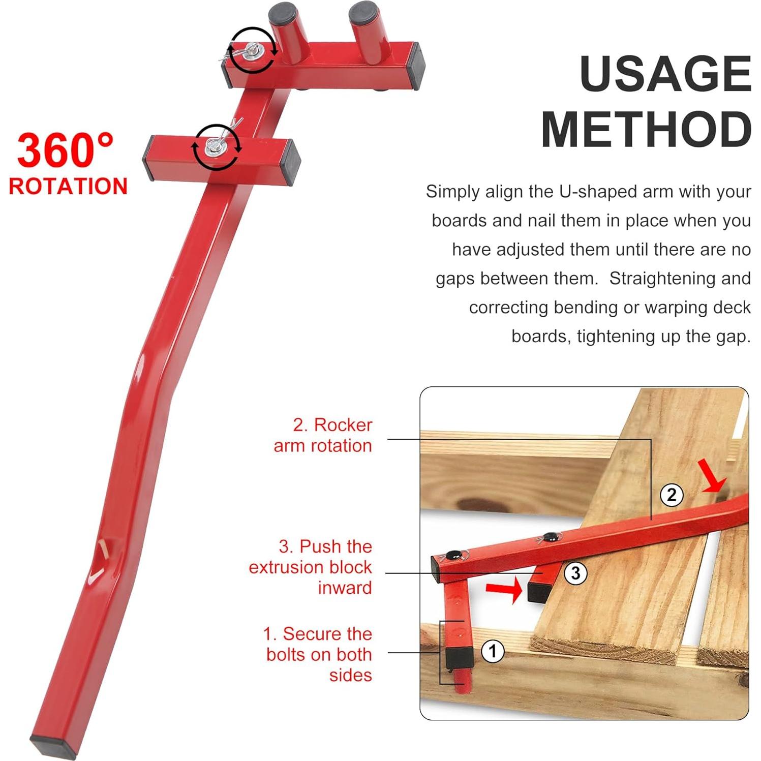 Herramienta de Enderezado de Deck WINMAX 66cm Ajustable