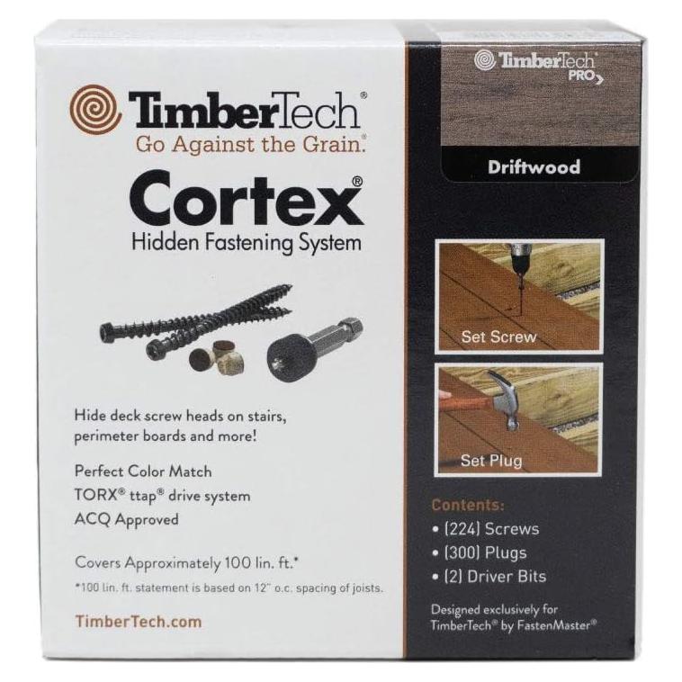 Cortex Plug Sujetadores Ocultos Fasten Master 30.48 m