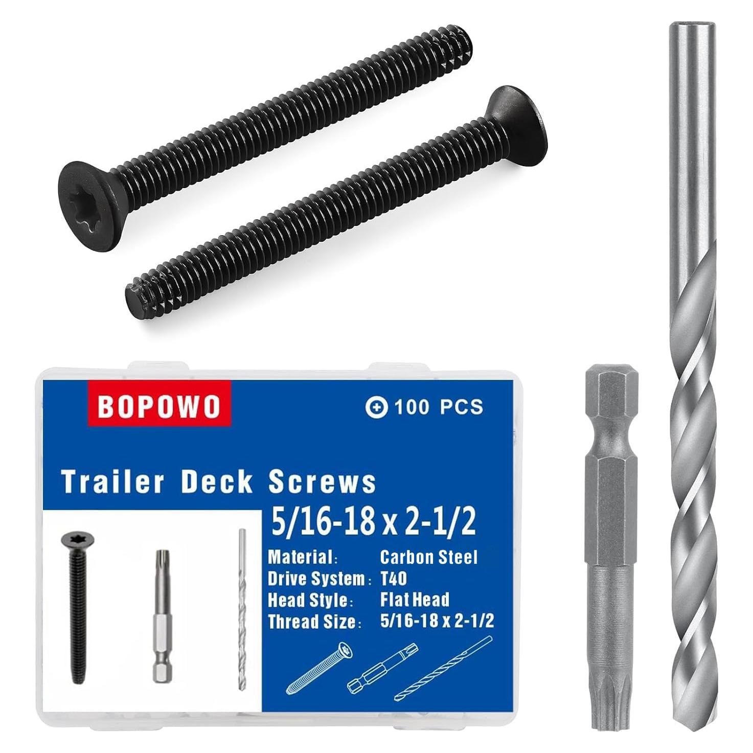 Tornillos autoperforantes Bopowo 5/16-18 x 63.5mm 100pcs