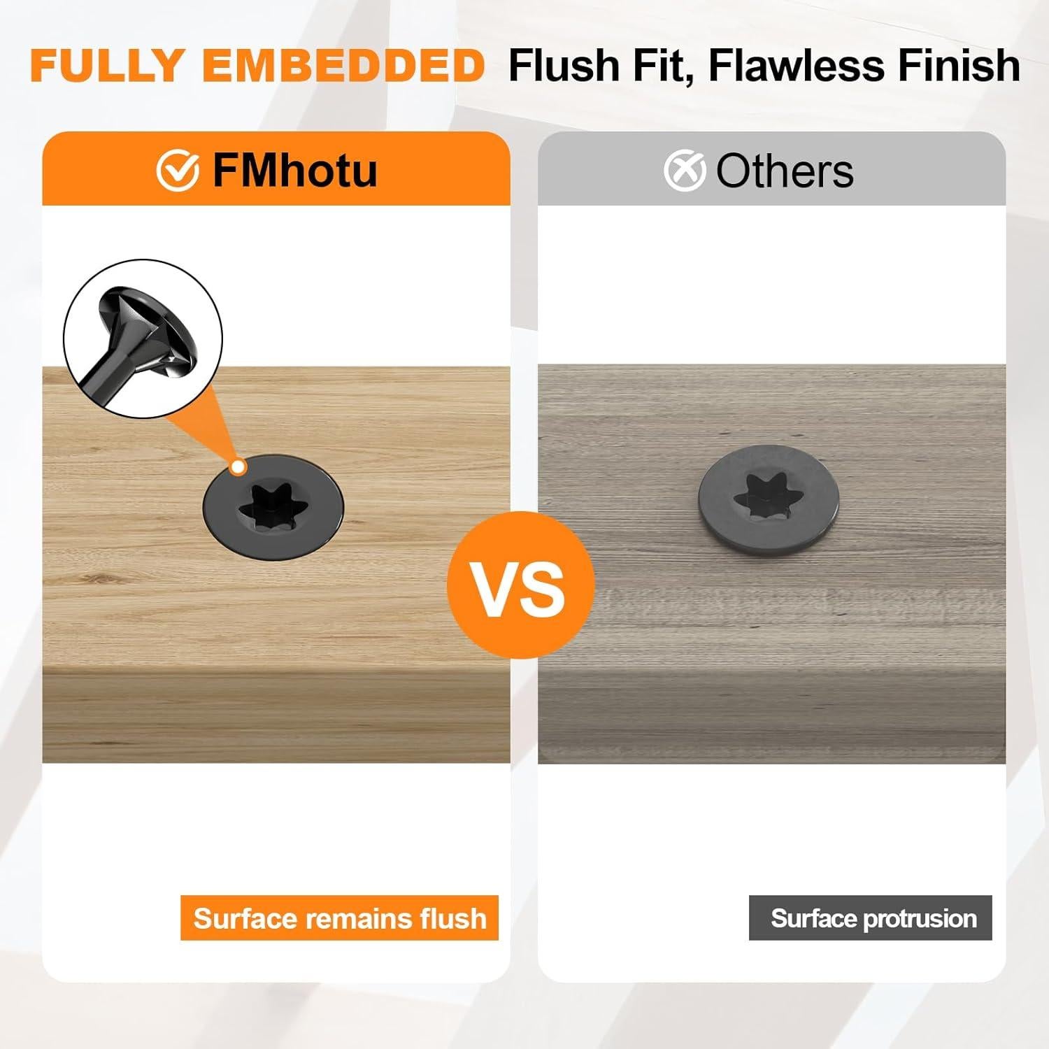 Tornillos para Deck FMhotu 3.2cm 500Pcs Resistente Oxidación