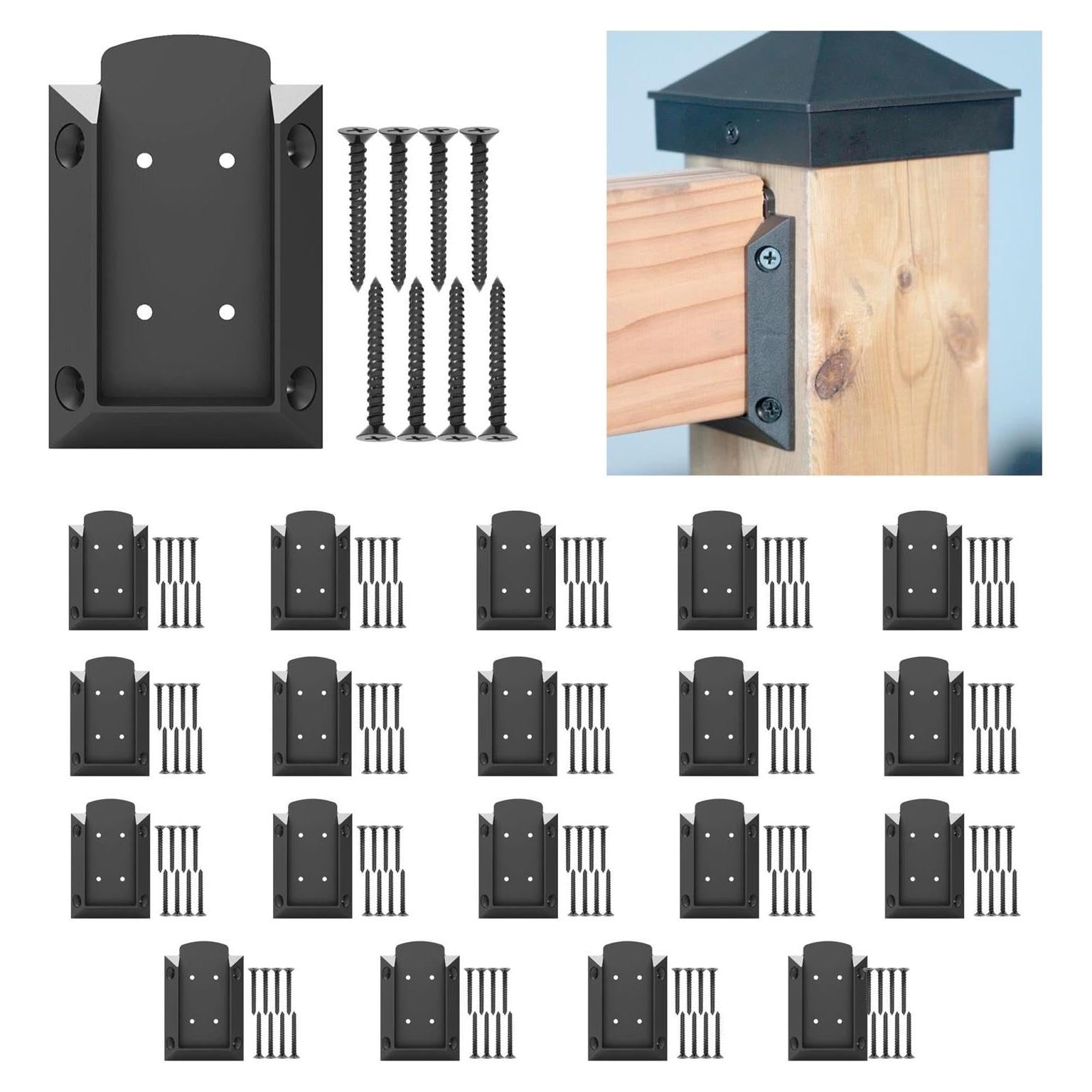 20 Soportes de Barandilla KASTFORCE KF4013 con Tornillos